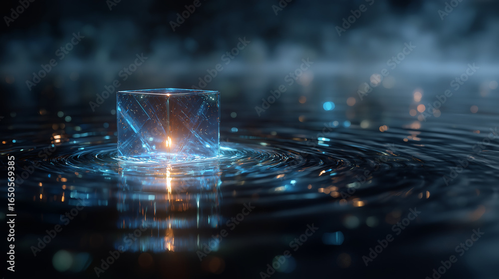 Canvas Prints the glowing core: a digital representation of a glowing core, surrounded by ethereal, abstract strea