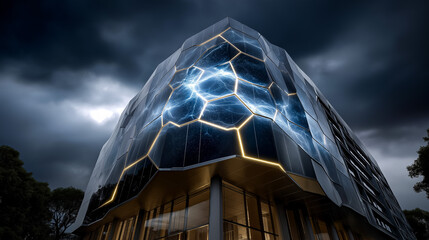 Building-Integrated Photovoltaic Architectural Facade