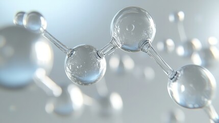 Abstract representation of molecular bonds