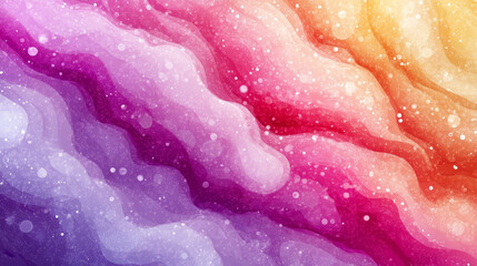 Obraz premium Abstract rainbow layered design with wavy lines and sparkling details