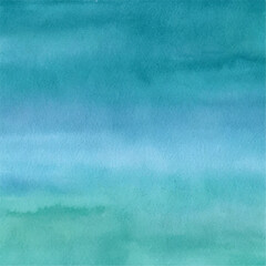 Soft Blue Green Watercolor Background Calm Artistic Texture for Creative Projects