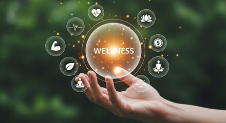 Wellness hand healthcare lifestyle health meditation balance mind body nature peace relax harmony 100