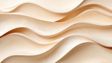Obraz premium Creamy, wavy texture