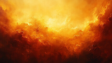 Fiery celestial cloudscape