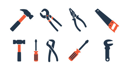 Collection of essential hand tools for construction and home repair projects