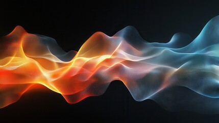 Obraz premium Abstract wavy flow of vibrant colors