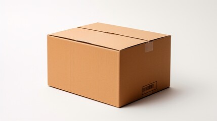 ダンボール箱・荷物、白背景