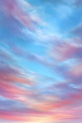 Obraz premium Pastel sunset cloudscape