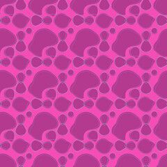 Futuristic tribal stones organic fluid abstract pattern seamless neon pink