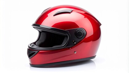 Fototapeta premium motorcycle helmet isolated on white