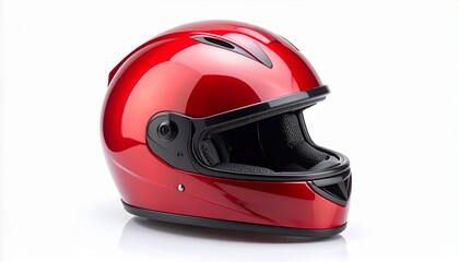 Fototapeta premium motorcycle helmet isolated on white