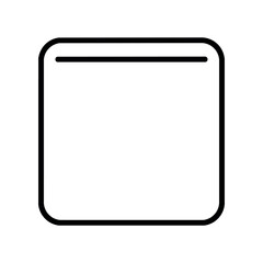 Simple black square frame illustration