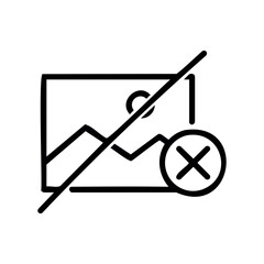 No image available symbol - prohibited content indicated by line through image icon