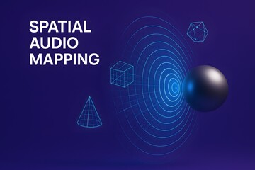 Obraz premium Holographic Sound Wave Visualization for Audio Technology