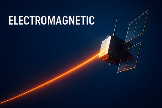 Space Electromagnetic Tether System for Satellite Propulsion