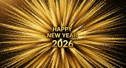 Happy New Year 2026 Golden Text with Explosive Golden Fireworks Background.
Use Arrow Up and Arrow Down to select a turn, Enter to jump to it, and Escape to return to the chat.
