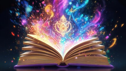 Ancient Tome Unleashes a Vibrant Nebula of Arcane Power