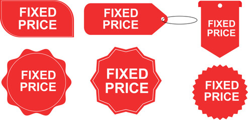 Fixed Price Tags and Labels for Retail and Marketing Offers