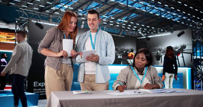 The Executive Giving A Presentation