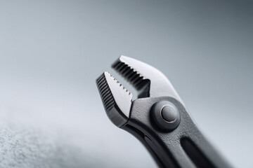 Obraz premium A closeup of adjustable pliers, symbolizing precision, strength, and problemsolving. Ideal for DIY, construction, plumbing, repair, or industrial themed projects.