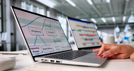 Efficient Project Manager Using Laptop