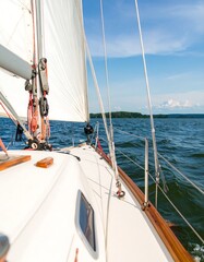 Sailing boat on the water