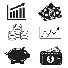 set of business icons
