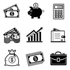 finance and banking icons