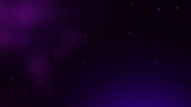 Slow dust flowting in loop purple background
