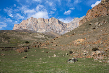 View of Caucasus mountains