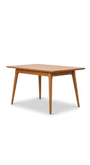 wooden table isolated on white,: wooden table isolated on white, Simple, elegant mid-century modern wooden table, perfect for any room. background removed