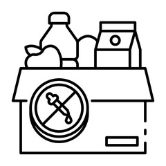 This No artificial additives icon is suitable for Organic Product, etc.