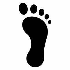 Silhouette Footprint Vector