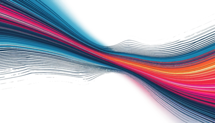 Colorful Acoustic Frequency Visualization - PNG