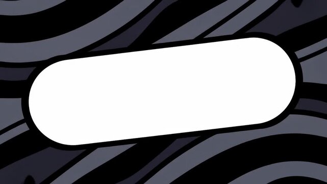 Animated speech bubbles on zebra pattern background