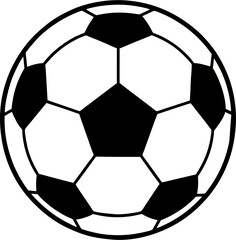 Fototapeta premium Detailed Soccer Ball Line Art