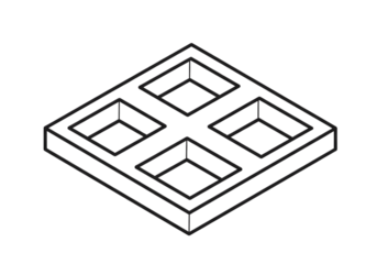 Abstract geometric pattern with isometric perspective and clean lines for modern design