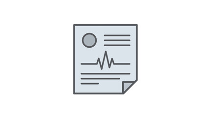 Medical Report Icon Health Analysis and Diagnostic Insights for Patient Care