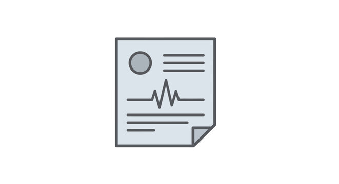 Medical Report Icon Health Analysis and Diagnostic Insights for Patient Care