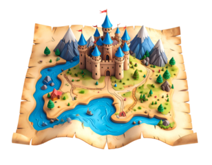 Fantasy Castle 3D Illustration
