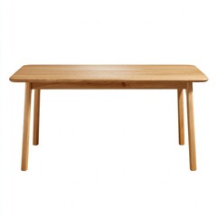 Simple Wooden Table with Clean Lines and Natural Finish Design