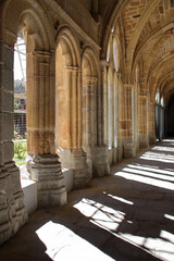 Fototapeta premium cloister in a gothic cathedral in avila in spain 