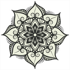 Mandala. Mandala Pattern Designs. Circular pattern in the form of a mandala. Henna tatoo mandala. Mehndi style. Decorative pattern in oriental style. Mandala Line Illustration.  luxury mandala pattern
