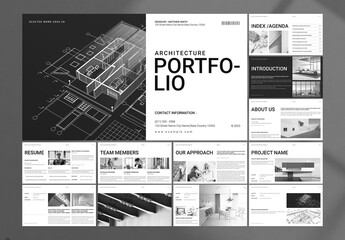 Architecture Portfolio Presentation Template Design
