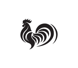 rooster isolated on white background