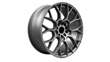 Obraz premium Stylish and Modern Car Wheel Design with Sleek Appearance for Automotive Enthusiasts and Custom Vehicles