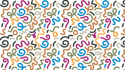 Cool funky colorful confetti background vector