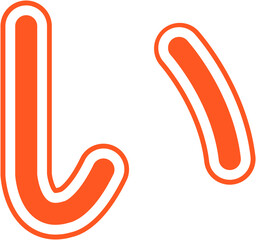 Obraz premium Learn Japanese: Color Fill Alphabet Icon Collection