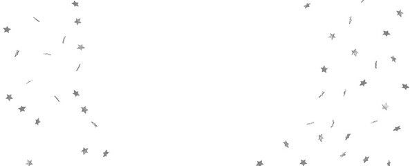 Silver stars border 3d