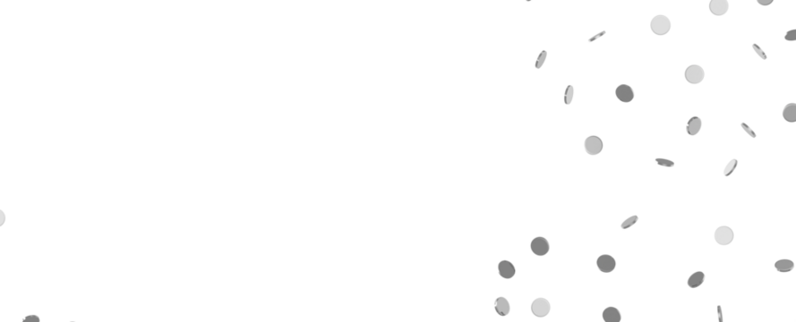 Mesmeric Moments: Mesmeric 3D Illustration Depicting Mesmerizing silver Confetti